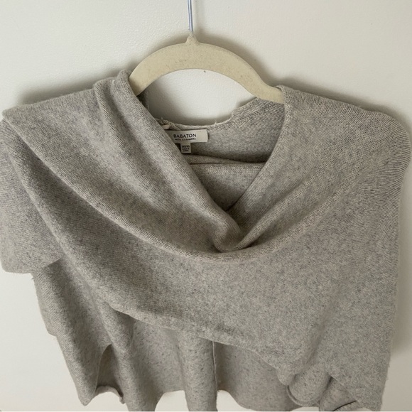 Aritzia Babaton Wool Cashmere Wrap Shawl Cardigan grey size XS - Picture 9 of 10
